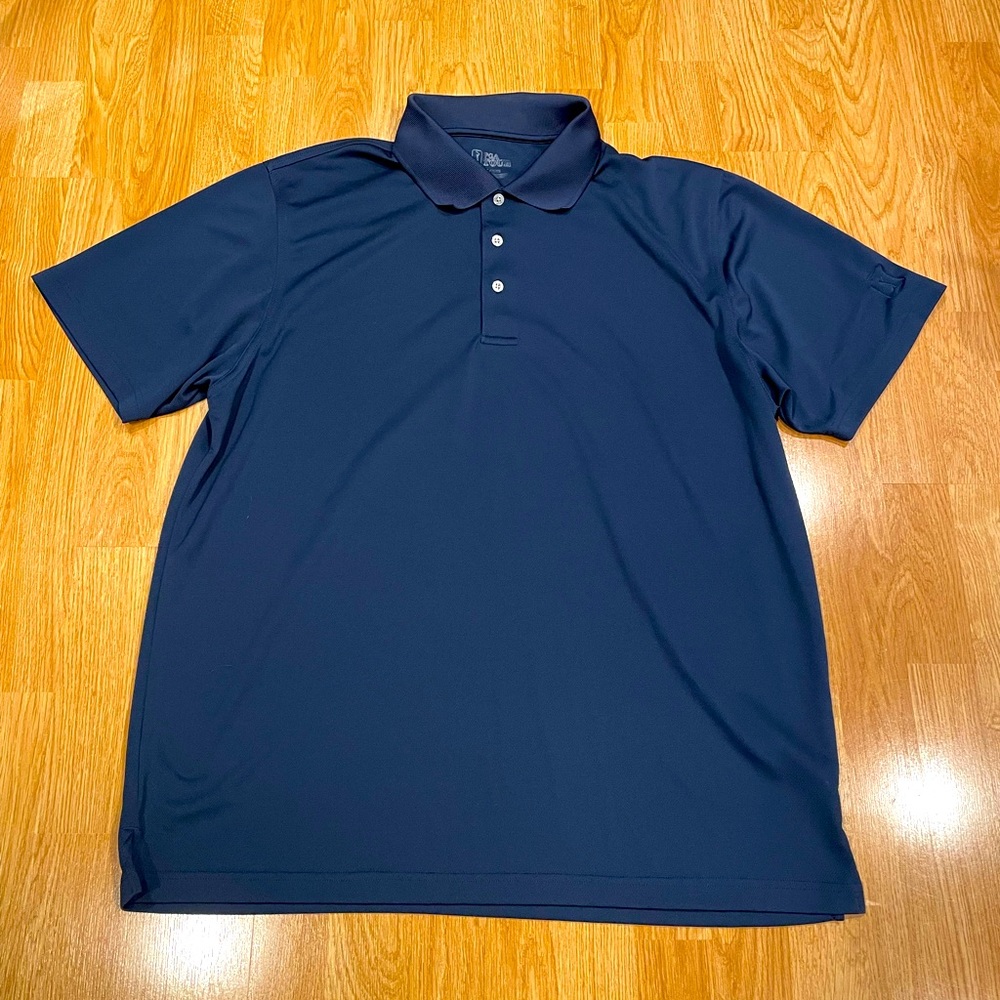 PGA dark blue golfing polo